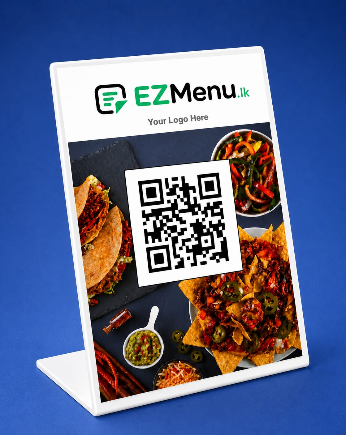 L shape QR table stand