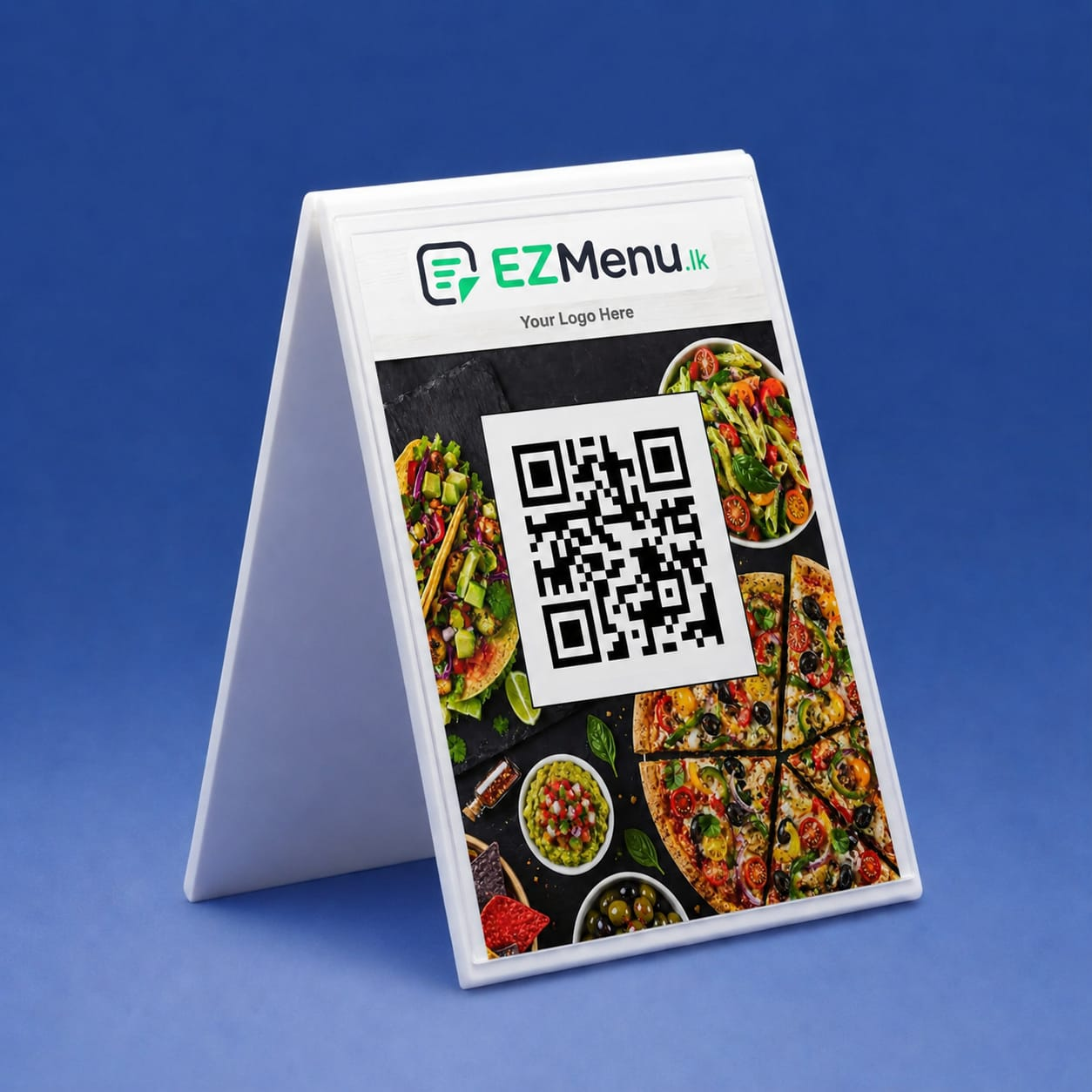V shape QR table stand